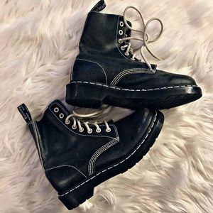 Dr martens gray boots lace up docs 7